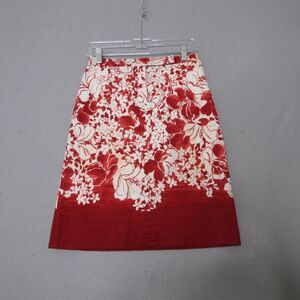 Vintage Tommy Bahama Skirt 2 Red Floral Stretch Hawaiian Luau Y2K Aloha NWT